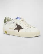 Image 2 of 5: Golden Goose Kid's Super Star Nappa Leather Sneakers, Baby/Toddler