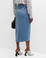 Image 4 of 5: PAIGE Angela Denim Midi Skirt