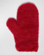 Image 2 of 3: Max Mara Ombrato Shearling Mittens