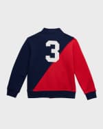 Image 2 of 3: Ralph Lauren Childrenswear Boy's Seasonal Fleece Baseball Jacket, Size 2-7