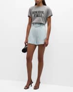 Image 5 of 6: Cinq a Sept Bonjour Y'all Short-Sleeve T-Shirt