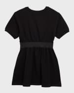 Image 2 of 6: Dolce&Gabbana Girl's Logo Waistband Jersey Dress, Size 8-14