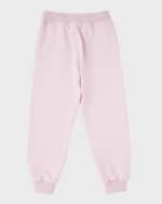 Image 2 of 3: Dolce&Gabbana Girl's Logo Plaque Joggers, Size 4-6