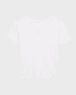 Image 2 of 3: Dolce&Gabbana Girl's Logo Plaque Short-Sleeve T-Shirt, Size 4-6
