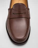 Image 3 of 5: Kiton Men's Calfskin Penny Loafers