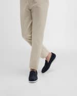 Image 2 of 6: Kiton Men's Calfskin Suede Penny Loafers