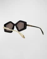 Image 2 of 5: BVLGARI Serpenti Geometric Sunglasses