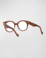 Image 2 of 5: Loewe Anagram Acetate Round Glasses