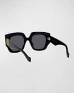 Image 2 of 5: Loewe Anagram Acetate Square Sunglasses