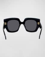Image 5 of 5: Loewe Anagram Acetate Square Sunglasses