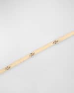 Image 4 of 5: LANA 14K Yellow Gold Laser Rectangle Chain Necklace, 18"