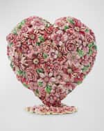 Image 2 of 4: Jay Strongwater Floral Heart Objet