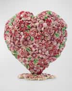 Image 1 of 4: Jay Strongwater Floral Heart Objet
