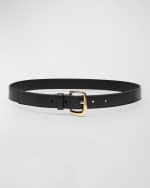 Image 1 of 3: Jacquemus Oval Buckled Leather Belt