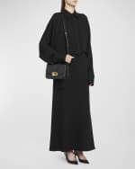 Image 2 of 5: Valentino Garavani Small VLOGO Flap Leather Shoulder Bag