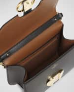 Image 4 of 5: Valentino Garavani Small VLOGO Flap Leather Shoulder Bag
