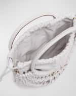 Image 3 of 4: Valentino Garavani Small Knotted Crochet Hobo Bag