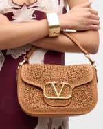 Image 3 of 6: Valentino Garavani Alltime VLOGO Crochet Shoulder Bag