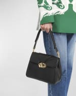 Image 2 of 5: Valentino Garavani Medium VLOGO Leather Shoulder Bag