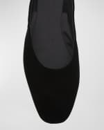 Image 4 of 6: Saint Laurent Lido Ballerina Slipper Mules