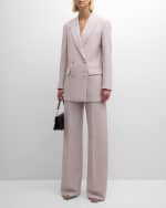 Image 5 of 7: Valentino Garavani Oversize Wool-Blend Blazer Jacket