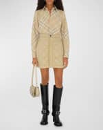 Image 2 of 4: Burberry Rocking Horse Check Saddle Shoulder Bag