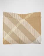 Image 4 of 5: Burberry Rocking Check Leather Compact Wallet