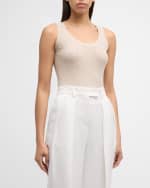Image 2 of 6: Kobi Halperin Paris Ribbed Scoop-Neck Sweater Tank