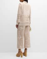 Image 3 of 5: Kobi Halperin Joie Open-Front Floral Lace Jacket