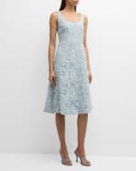 Image 2 of 6: Kobi Halperin Jacqueline Sleeveless Floral Lace Midi Dress