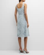 Image 4 of 6: Kobi Halperin Jacqueline Sleeveless Floral Lace Midi Dress