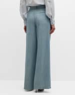 Image 4 of 6: Kobi Halperin Lydia Heathered Straight-Leg Pants