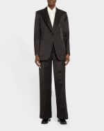 Image 2 of 3: Kobi Halperin Francesca Single-Button Satin Jacket