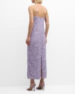 Image 3 of 6: Carolina Herrera Lace Column Gown