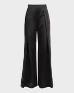 Image 2 of 6: Carolina Herrera Pleated Wide-Leg Pants