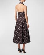 Image 3 of 4: Carolina Herrera Polka-Dot Shirtdress with Tie Belt