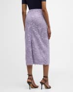 Image 4 of 6: Carolina Herrera Lace Midi Skirt