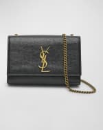 Image 1 of 6: Saint Laurent Kate Small YSL Leather Crossbody Bag