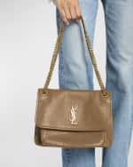 Image 3 of 6: Saint Laurent Niki Medium YSL Leather Shoulder Bag