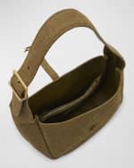 Image 5 of 6: Saint Laurent Le 5 A 7 Small Lizard-Embossed Shoulder Bag