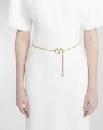 Image 2 of 2: Valentino V-Logo Signature Chain Belt