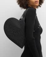 Image 2 of 6: Coperni Mini Heart Crystal Tote Bag