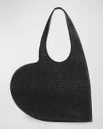 Image 1 of 6: Coperni Mini Heart Crystal Tote Bag