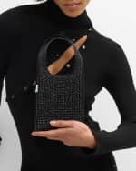 Image 3 of 6: Coperni Swipe Micro Crystal Tote Crossbody Bag