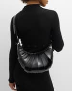 Image 3 of 6: Coperni Pleated Patent Crossbody Bag