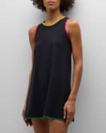 Image 5 of 6: Karla Colletto Remi Round-Neck Mini Dress