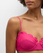 Image 5 of 6: Ramy Brook Leyla Scallop Bikini Top