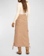 Image 3 of 5: Current/Elliott The Article Cargo Midi Skirt