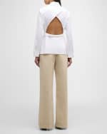 Image 4 of 6: Jacquemus Costume Open-Back Collared Shirt
