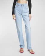 Image 2 of 6: Jacquemus Nimes Droit High-Rise Straight-Leg Denim Pants